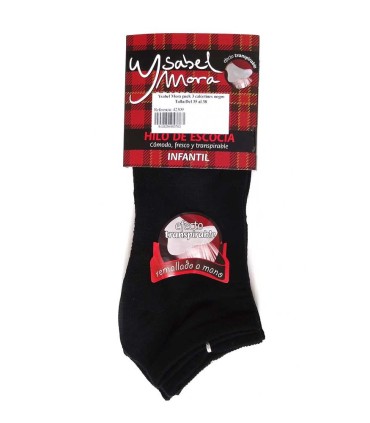 Calcetín Tobillero Infantil Ysabel Mora Negro