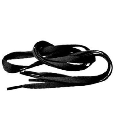 Cordon plano fino negro 60 cm