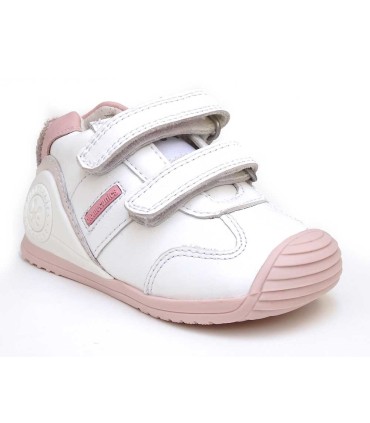 Biomecanics Botita Deportiva Blanca y Rosa