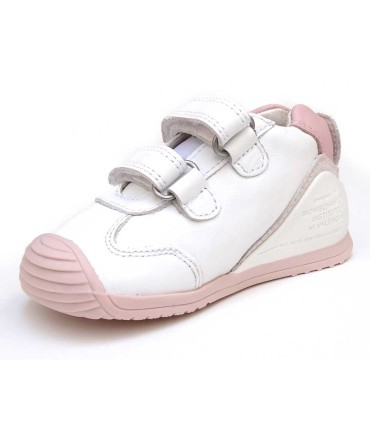 Biomecanics Botita Deportiva Blanca y Rosa