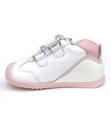Biomecanics Botita Deportiva Blanca y Rosa