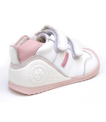 Biomecanics Botita Deportiva Blanca y Rosa