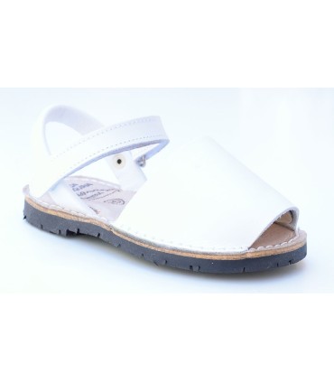 Avarca velcro blanca