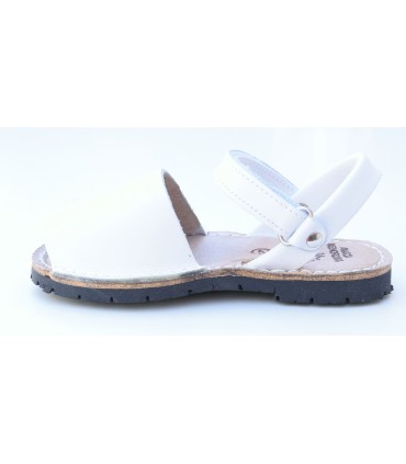 Avarca velcro blanca