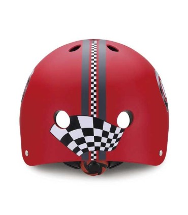 Globber casco junior racing rojo