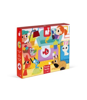Janod Puzzle Táctil Animales Domésticos