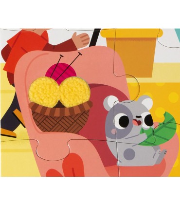 Janod Puzzle Táctil Animales Domésticos