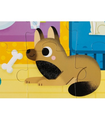 Janod Puzzle Táctil Animales Domésticos