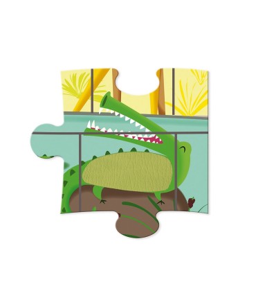 Janod Puzzle Táctil Un Día en el Zoo