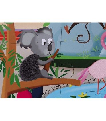 Janod Puzzle Táctil Un Día en el Zoo