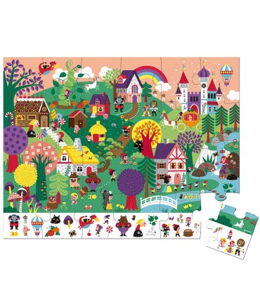 Janod Puzzle de Observación Los Cuentos 24 Piezas