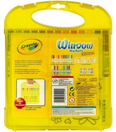 Maletín Rotuladores Para Cristal Crayola detrás