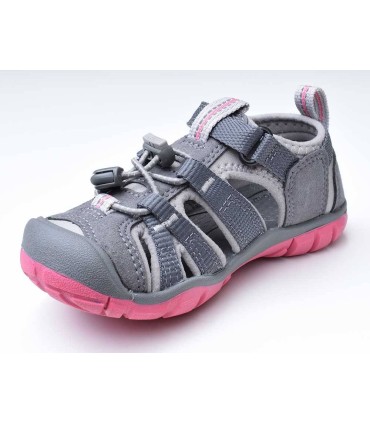 Sandalia Keen Seacamp II  Steel Grey/Rapture Pink lado i