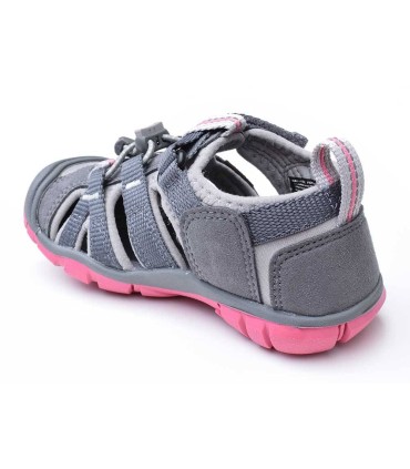 Sandalia Keen Seacamp II  Steel Grey/Rapture Pink trasera i