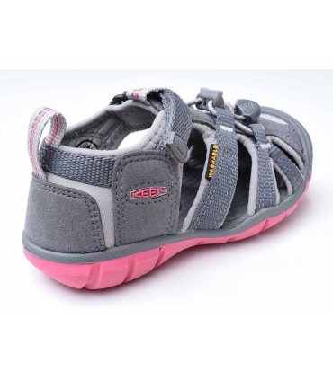 Sandalia Keen Seacamp II  Steel Grey/Rapture Pink trasera d