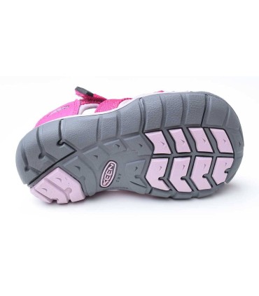 Sandalia Keen Seacamp II Very Berry/Dawn Pink infantil suela