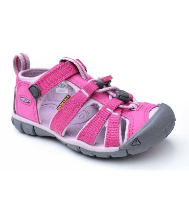 Sandalia Keen Seacamp II Very Berry/Dawn Pink lado d
