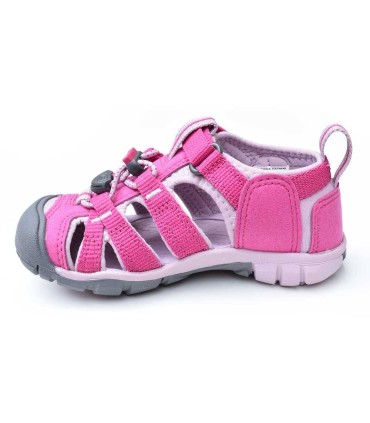 Sandalia Keen Seacamp II Very Berry/Dawn Pink lado