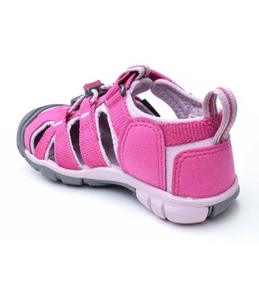 Sandalia Keen Seacamp II Very Berry/Dawn Pink trasera i