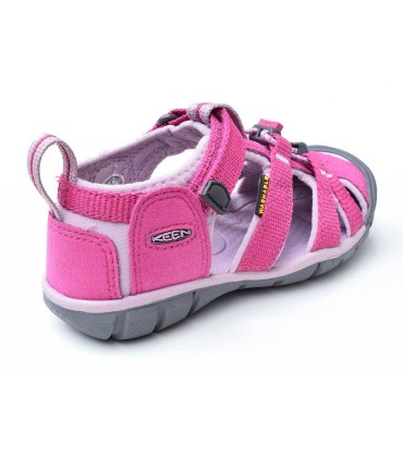 Sandalia Keen Seacamp II Very Berry/Dawn Pink trasera e