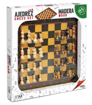 Tablero Ajedrez con Piezas Cayro blister