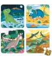 Set 4 Puzzles Evolutivos Dinosaurios Janod