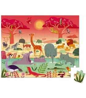Puzzle La Reserva de Animales Janod 54 Piezas