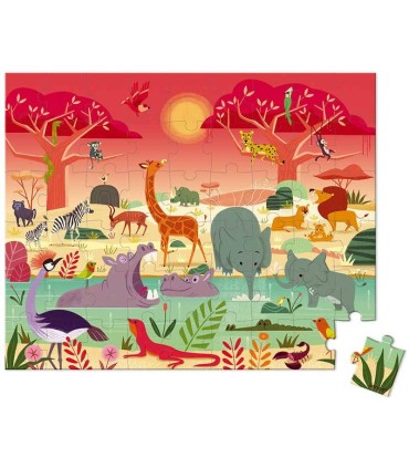 Puzzle La Reserva de Animales Janod 54 Piezas