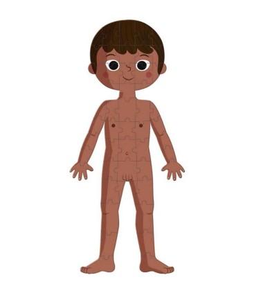 Set 4 Puzzles El Cuerpo Humano Janod niño