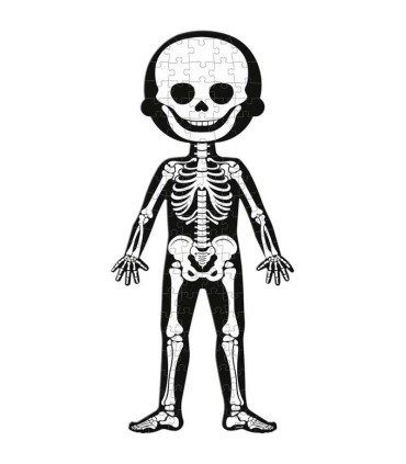 Set 4 Puzzles El Cuerpo Humano Janod esqueleto
