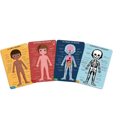 Set 4 Puzzles El Cuerpo Humano Janod cartas