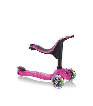 Patinete Globber Go Up 4 en 1 Lights Rosa