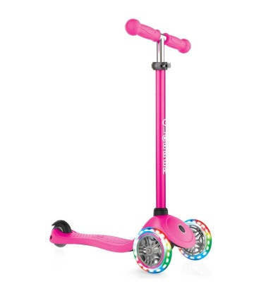 Patinete Globber Primo Lights Rosa Neón