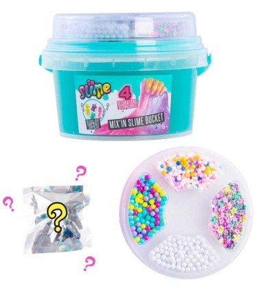 Slime Cubo con Decoraciones contenido