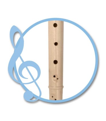 Flauta de Madera Bontempi detalle