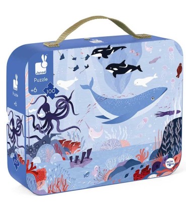Puzzle Océano Ártico Janod 100 Piezas maletín