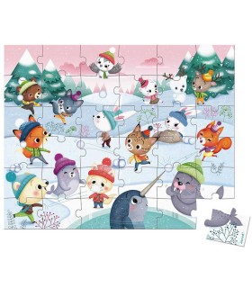 Puzzle Fiesta en la Nieve Janod 36 Piezas