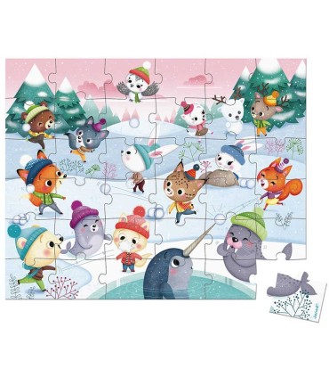 Puzzle Fiesta en la Nieve Janod 36 Piezas