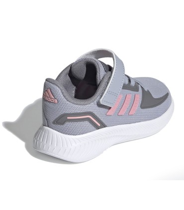 Deportiva Adidas Runfalcon 2.0 Gris Infantil