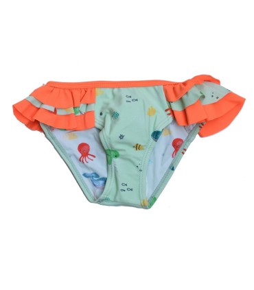Braguita Baño Verde Pececitos y Volantes