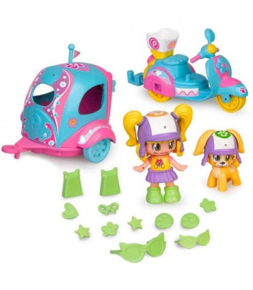 PinyPon My Puppy and Me Moto con Remolque