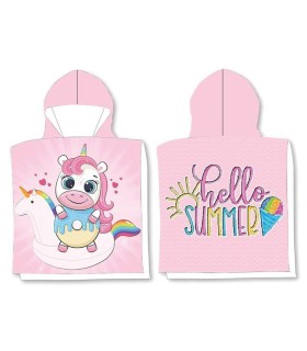 Poncho Unicornio Hello Summer