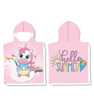 Poncho Unicornio Hello Summer