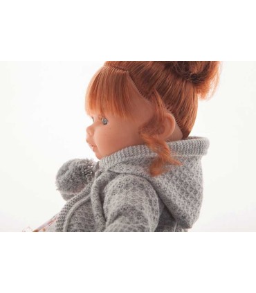 Muñeca Dato Vestido Chaqueta Gris