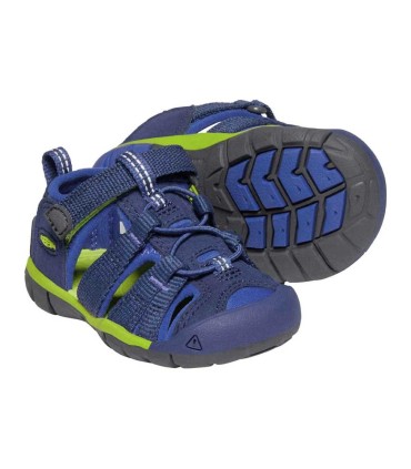Sandalia Keen Seacamp II CNX Blue Depths Chartreuse Infantil