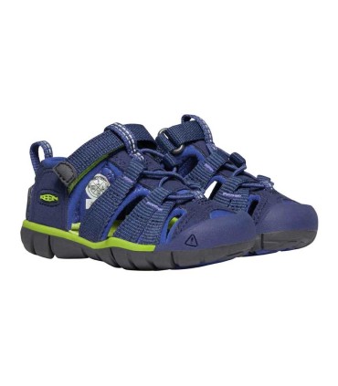 Sandalia Keen Seacamp II CNX Blue Depths Chartreuse Infantil
