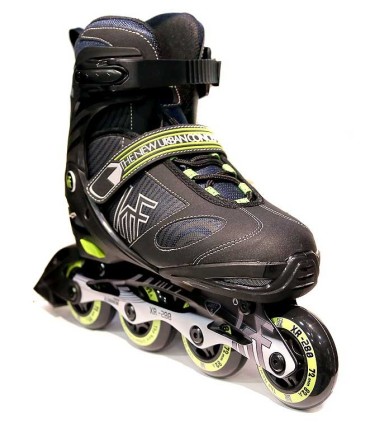 Patín KRF en Línea Ajustable XR-280 Negro/Lima