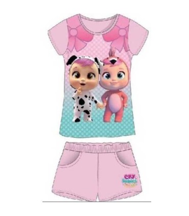 Conjunto manga corta Cry Babies Rosa