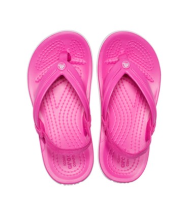Chancla Crocs Crocband Strap Flip Electric Pink