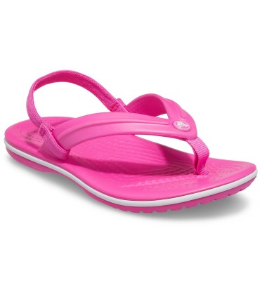 Chancla Crocs Crocband Strap Flip Electric Pink